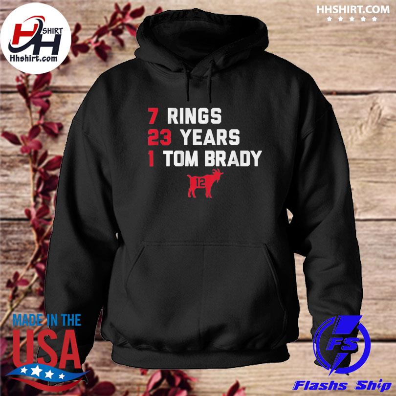 7 Rings 23 Years 1 Tom Brady shirt, hoodie, sweatshirt and tank top