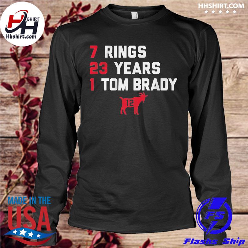 7 Rings 23 Years 1 Tom Brady shirt, hoodie, sweatshirt and tank top