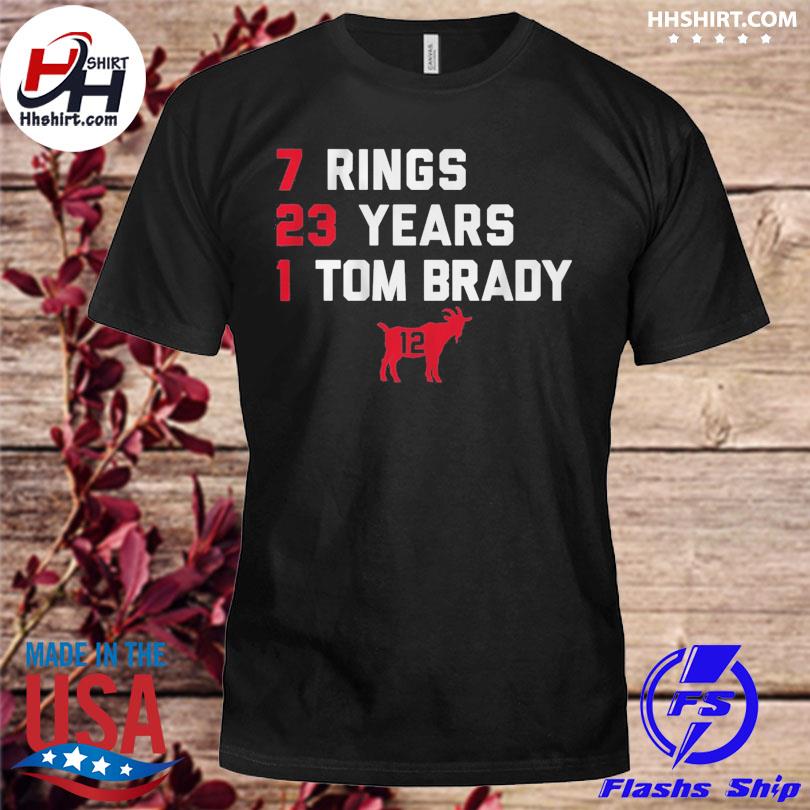 7 Rings 23 Years 1 Tom Brady shirt, hoodie, sweatshirt and tank top