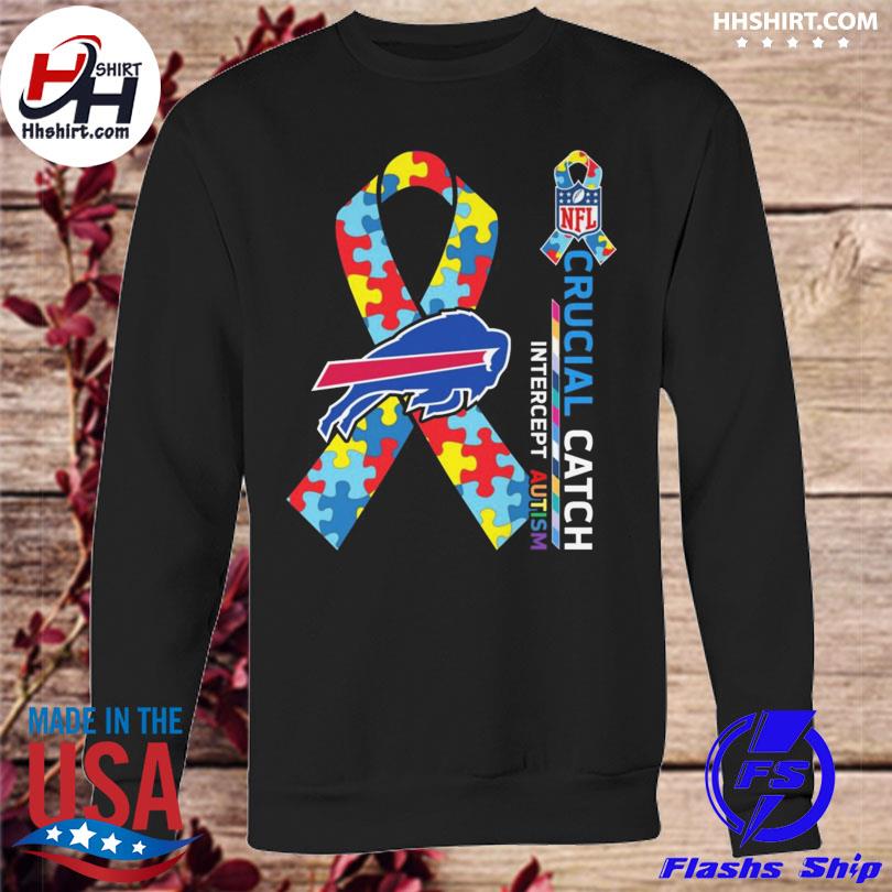 Buffalo Bills Crucial Catch Intercept Autism 2023 Shirt - Bring