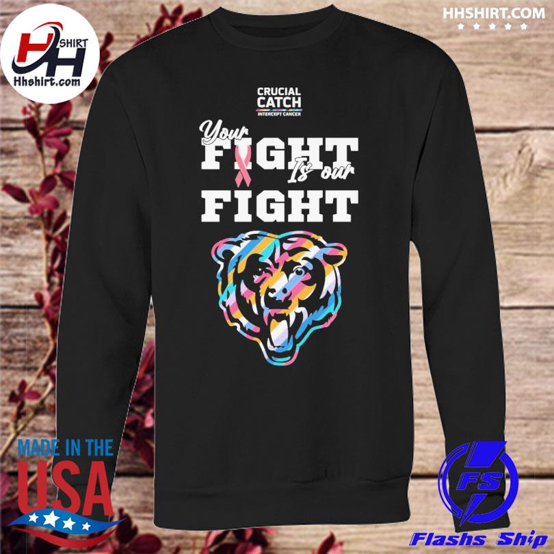 Chicago Bears Intercept Cancer Crucial Catch shirt, hoodie, sweater, long  sleeve and tank top