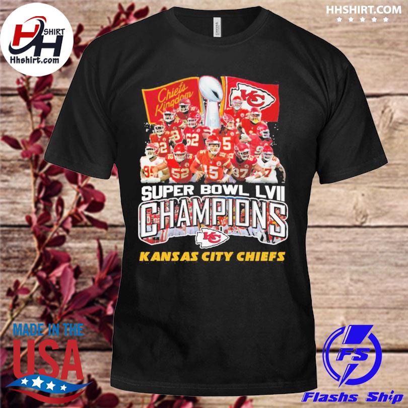 Chiefs kingdom Kansas city Chiefs lvii super bowl champions signatures shirt,  hoodie, longsleeve tee, sweater