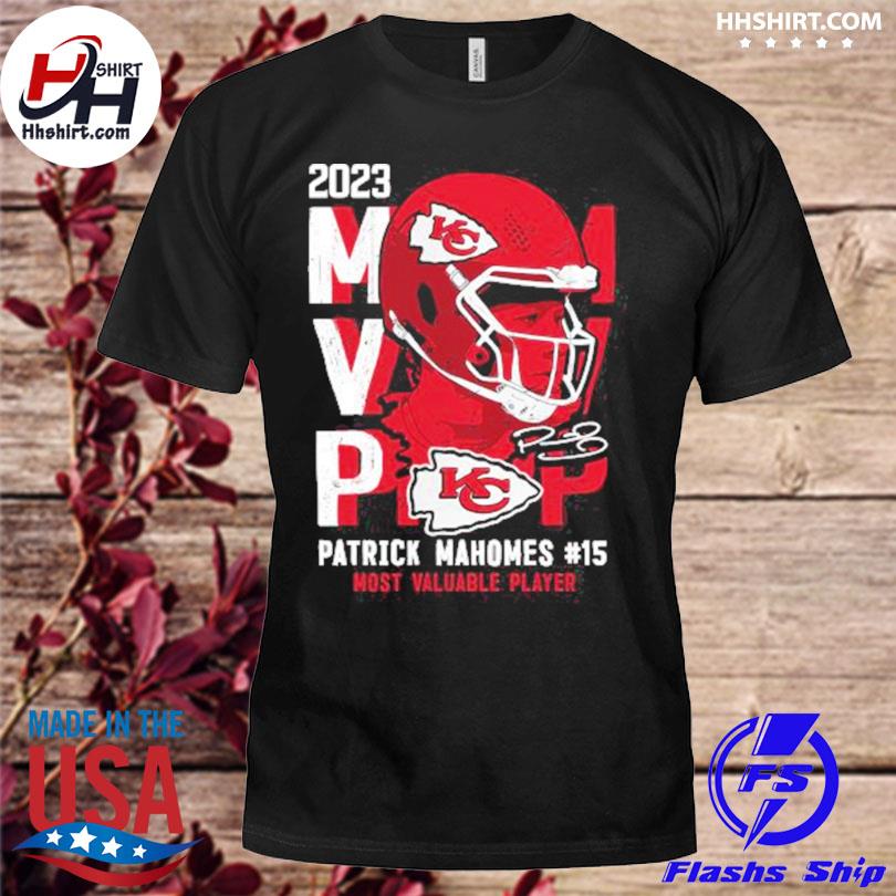 Patrick mahomes mvp 2023 most valuable player signature shirt