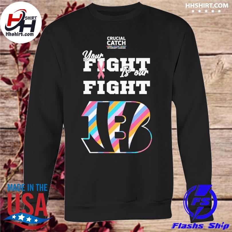 Cincinnati Bengals Crucial Catch Intercept Cancer Shirt, hoodie, sweater,  long sleeve and tank top