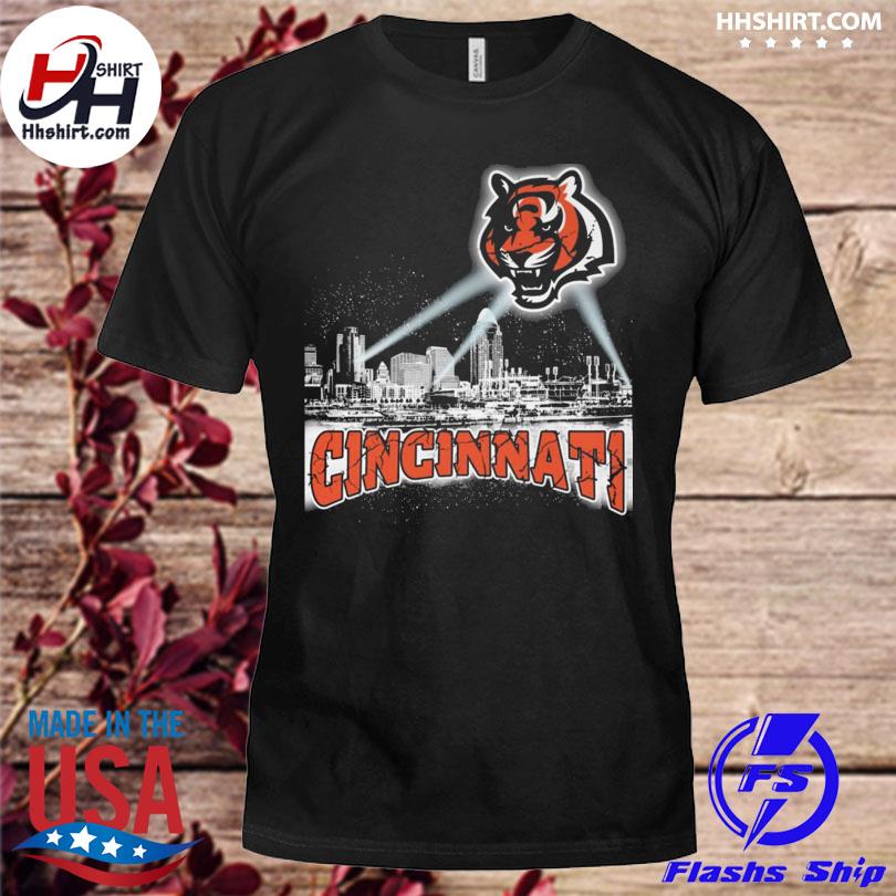 CINCINNATI BENGALS LINES LOGO SPORT 2023 SHIRT - Limotees