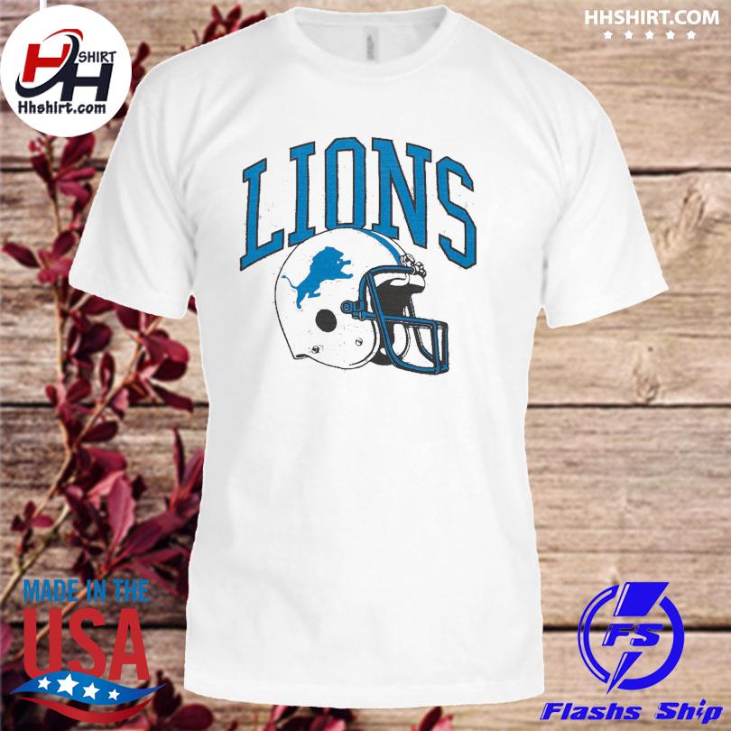 Detroit lions helmet retro shirt