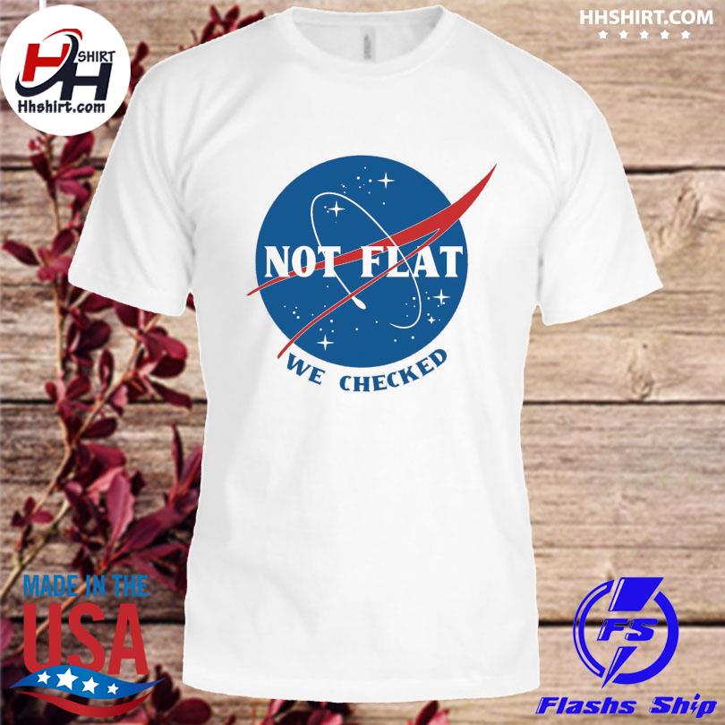 Ducon space not flat we checked nasa shirt