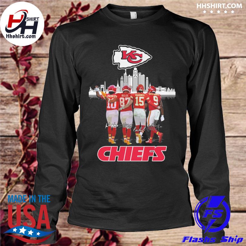 Kansas city chiefs super bowl champions Isiah Pacheco Travis Kelce Patrick  Mahomes II Alexander Smith signatures 2023 shirt, hoodie, sweater, long  sleeve and tank top