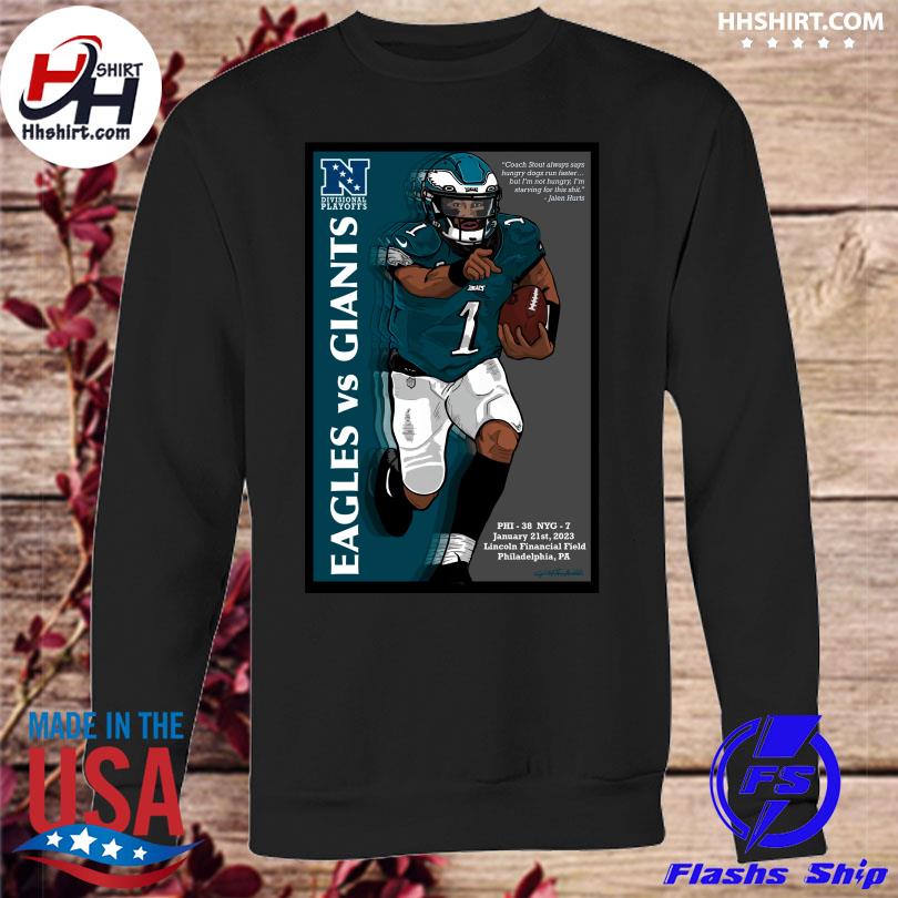 Funny philadelphia eagles jalen hurts playoff print T-shirt, hoodie,  sweater, long sleeve and tank top