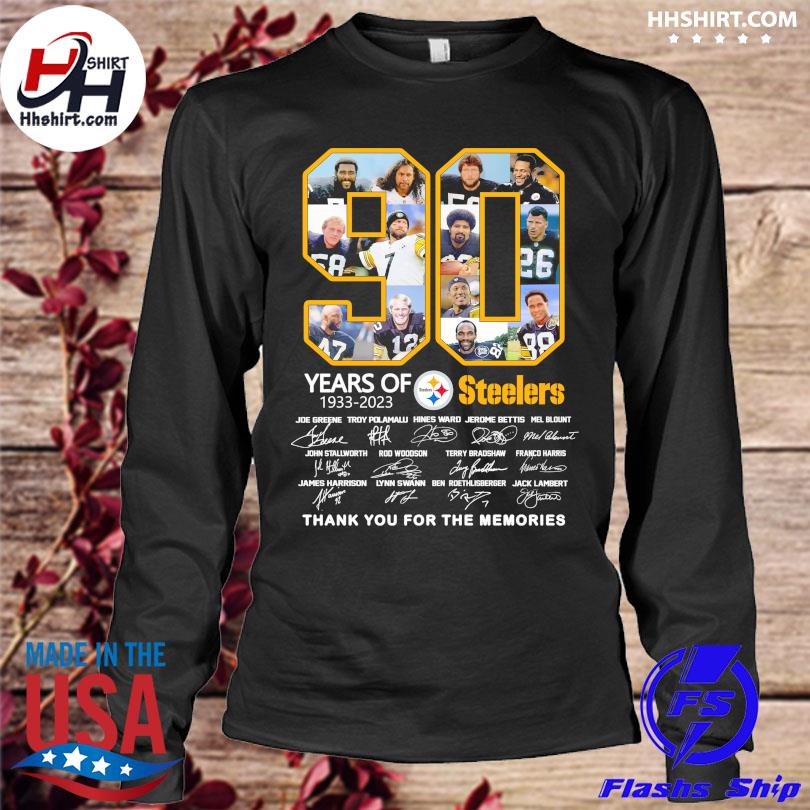 Funny Pittsburgh steelers 90 years of 1933 2023 thank you for the