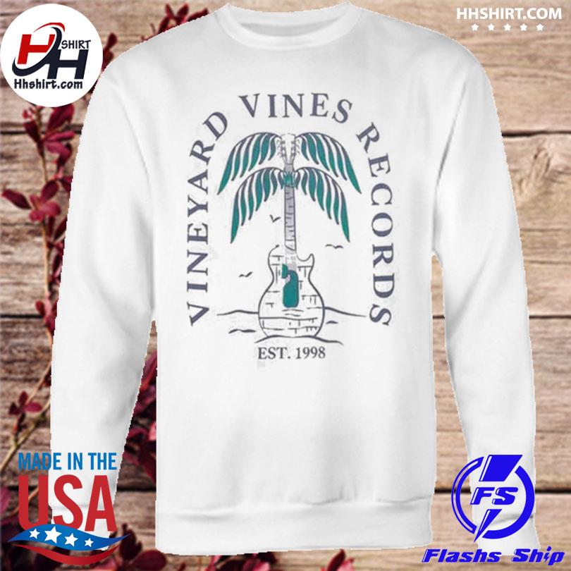 Guitar Palm Vineyard Vines Records Est 1998 Shirt, hoodie, sweater, long  sleeve and tank top