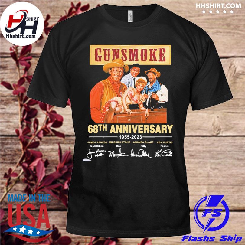 Gunsmoke 68th anniversary 1995 2023 signatures shirt