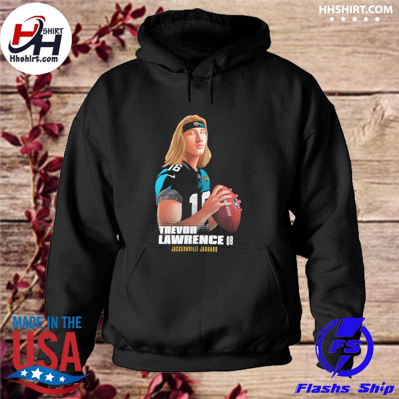 Jacksonville jaguars trevor lawrence teal player graphic shirt, hoodie,  sweater, long sleeve and tank top