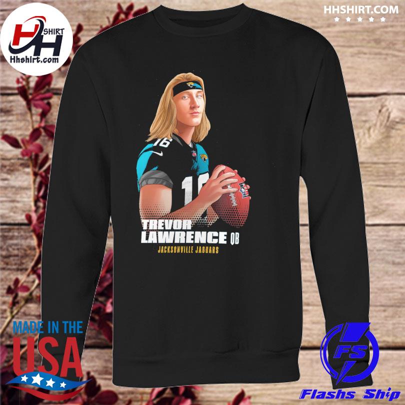 Trevor Lawrence 16 Jacksonville Jaguars football player glitch poster gift  shirt, hoodie, sweater, long sleeve and tank top