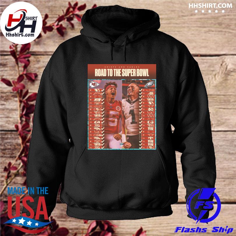 Chiefs vs Eagles Super Bowl Shirt Patrick Mahomes vs Jalen Hurts shirt,  hoodie, sweater, long sleeve and tank top