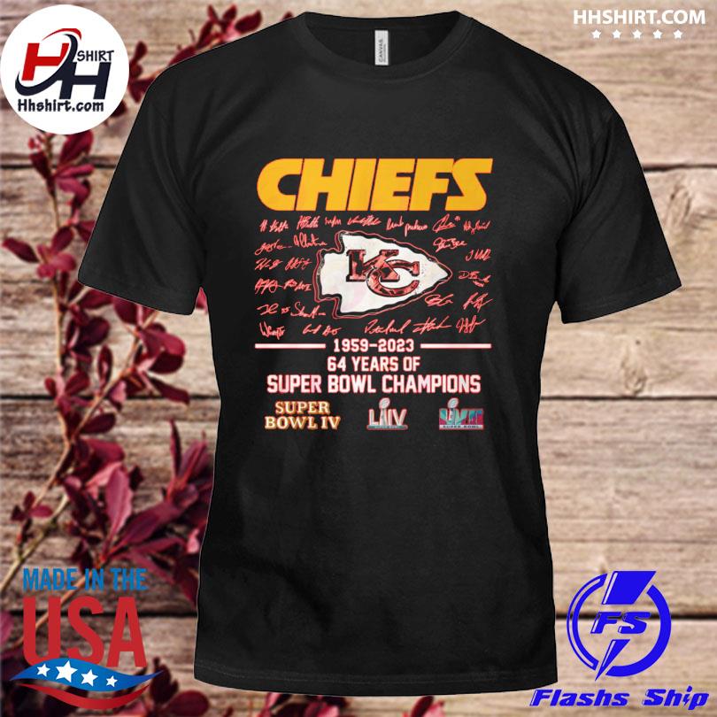 Kansas City Chiefs 64 Years Of Super Bowl Champions IV Shirt