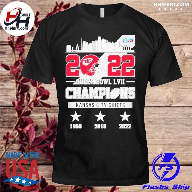 Kansas City Chiefs Super Bowl Champions 1969 And 2019 And 2022 T-Shirt,  hoodie, sweater, long sleeve and tank top