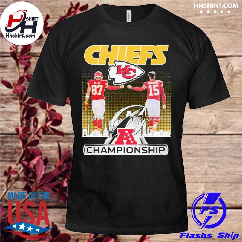 Kansas City Chiefs Red Super Bowl LVII Champions shirt, Signature