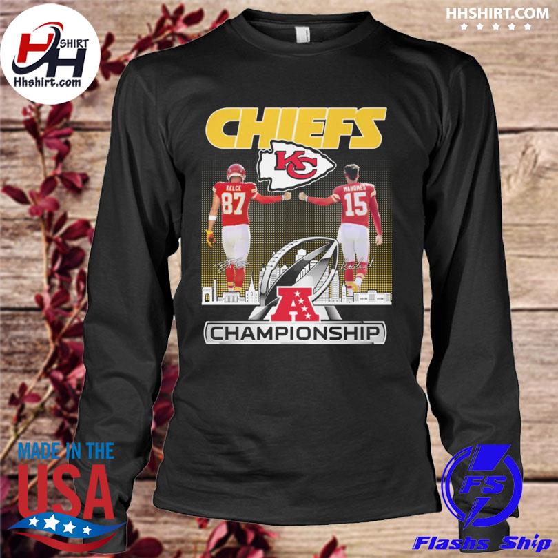 Kansas City Chiefs Patrick Mahomes Travis Kelce signatures shirt, hoodie,  sweater, long sleeve and tank top