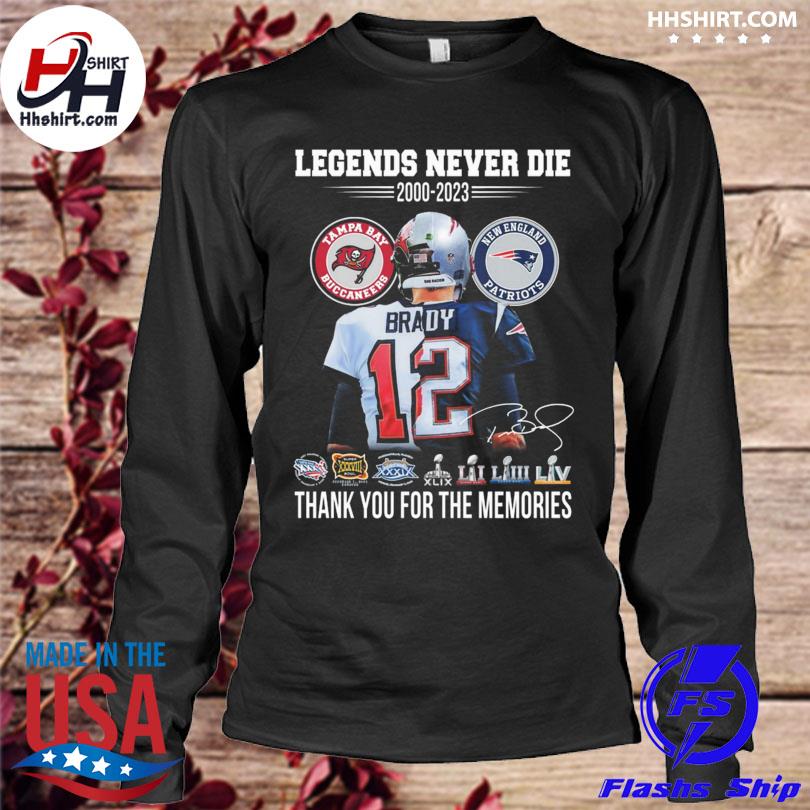 New England Patriots The Legends Thank You For The Memories Signatures T- Shirt, hoodie, longsleeve, sweatshirt, v-neck tee