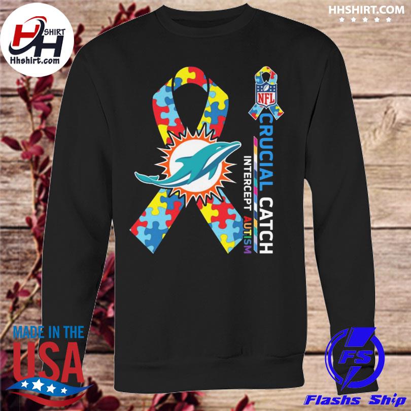 Miami Dolphins crucial catch intercept autism 2023 shirt, hoodie