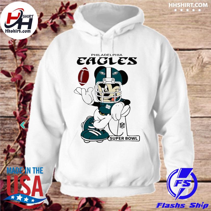 Mickey mouse philadelphia eagles nfl 2023 lvii super bowl shirt, hoodie,  sweater, long sleeve and tank top