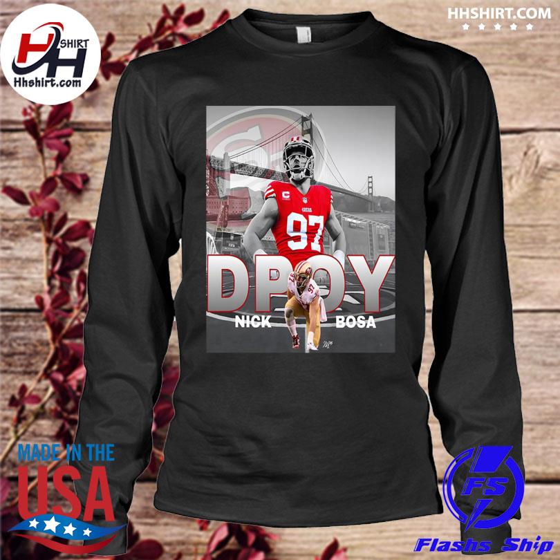 Ap nfl defensive player of the year winner is nick bosa shirt, hoodie,  sweater, long sleeve and tank top