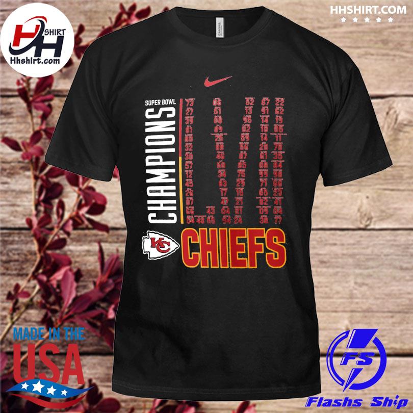 Nike Kansas City Chiefs Champions Super Bowl LVII Chiefs shirt