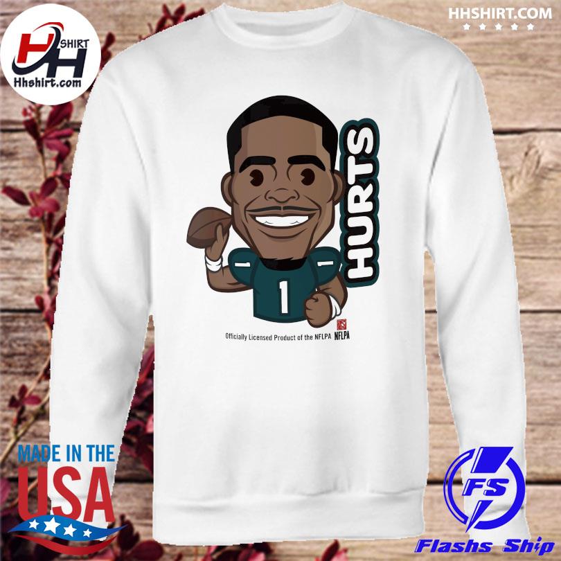 Official Jalen hurts Cartoon philadelphia eagles player shirt