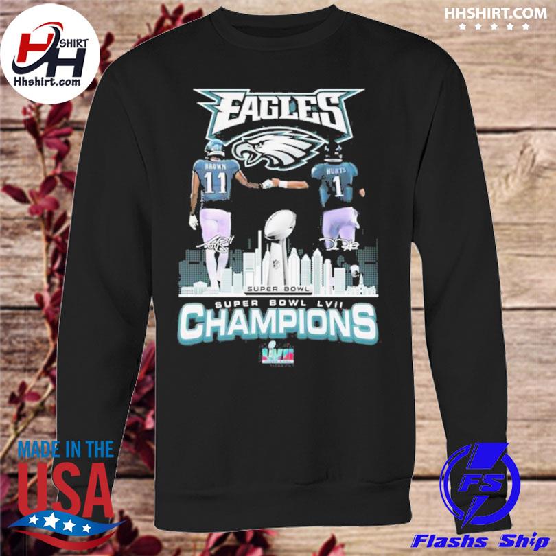 Official Philadelphia Eagles Aj Brown And Jalen Hurts Super Bowl LVII  Champions Signatures Shirt, hoodie, sweater, long sleeve and tank top