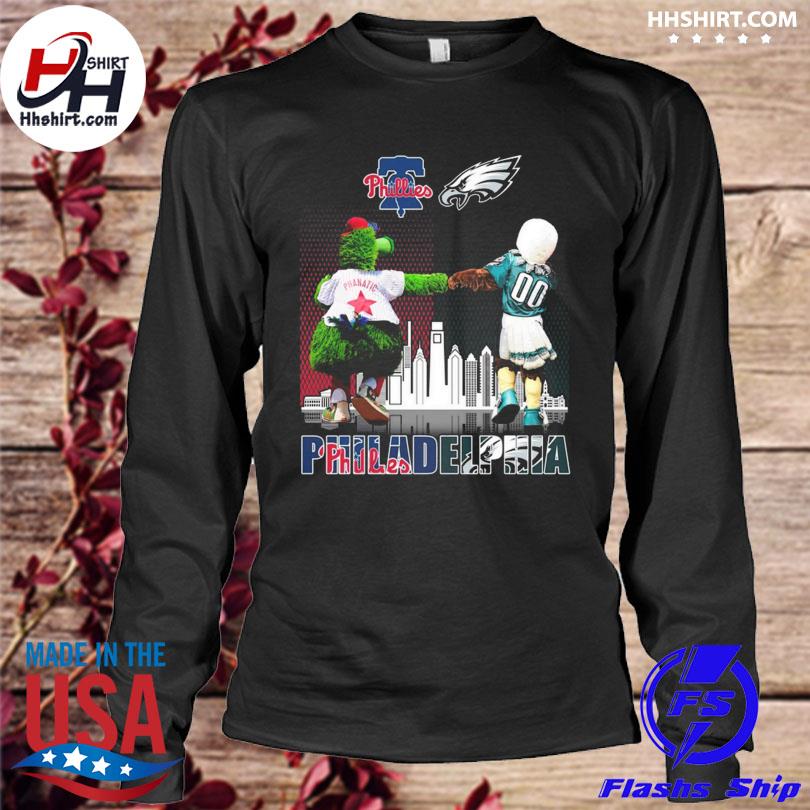 Philadelphia Phillies And Philadelphia Eagles Character City T Shirt,  hoodie, sweater, long sleeve and tank top