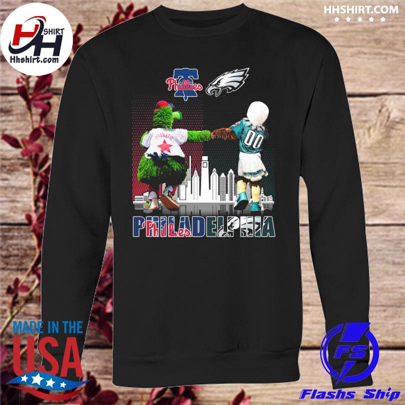 Philadelphia Phillies And Philadelphia Eagles Character City T Shirt,  hoodie, sweater, long sleeve and tank top