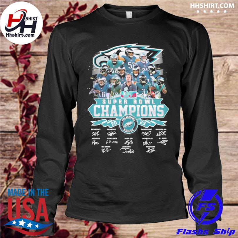 Philadelphia eagles super bowl champions 2023 signatures shirt, hoodie,  sweater, long sleeve and tank top