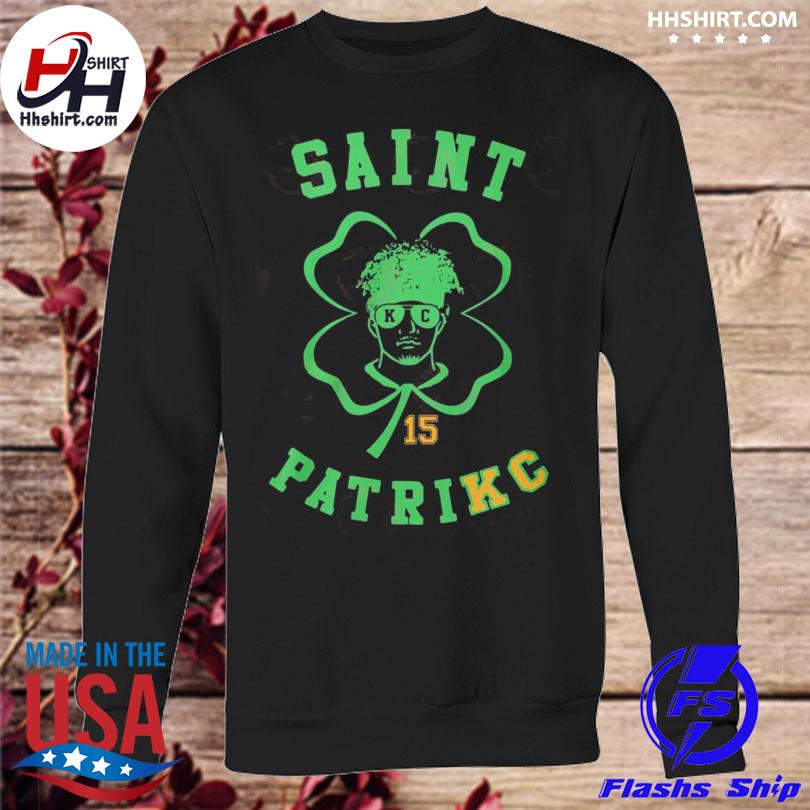 Sant Patrikc Kansas City Chiefs 15 Patrick Mahomes Shirt Longsleeve T-shirt