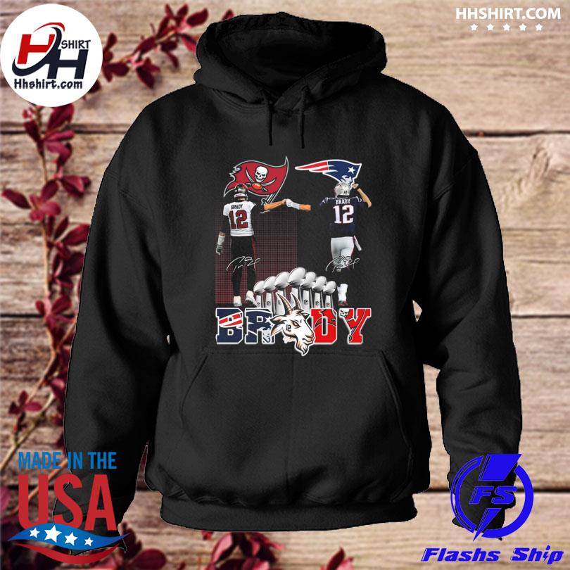 Tom Brady New England Patriots and Tampa Bay Buccaneers signatures shirt -  Teefefe Premium ™ LLC