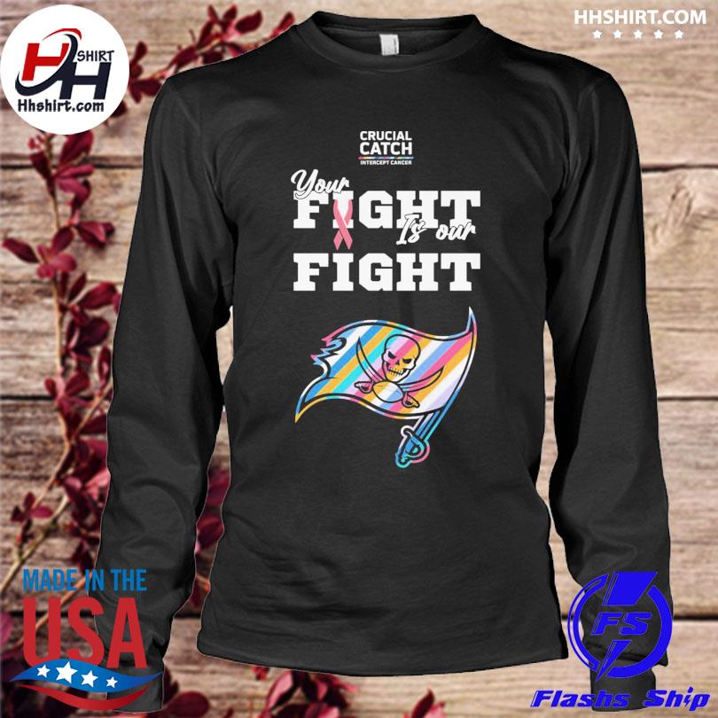 Tampa Bay Buccaneers Crucial Catch Intercept Cancer Fight Like A Buccaneers  shirt, hoodie, sweater, long sleeve and tank top