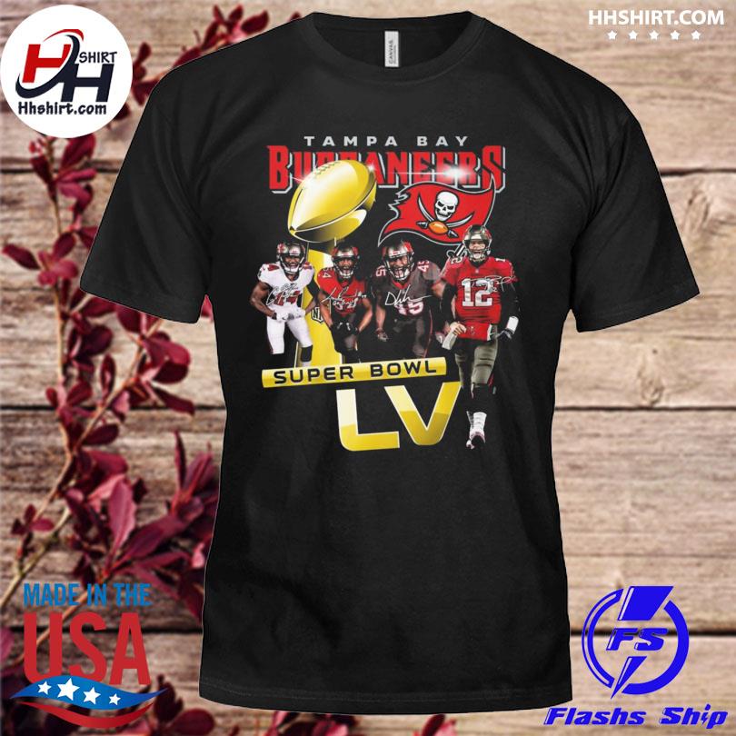 Tampa Bay Buccaneers super bowl LVI signatures shirt
