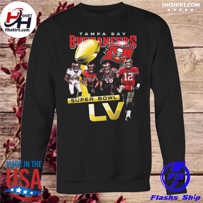 Tampa Bay Buccaneers super bowl lv champions signatures shirt, hoodie,  sweater, long sleeve and tank top