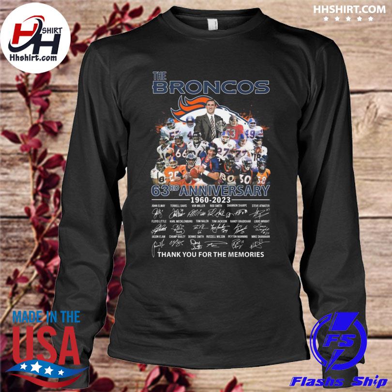 Denver Broncos 63th Anniversary 1960-2023 Thank You For The