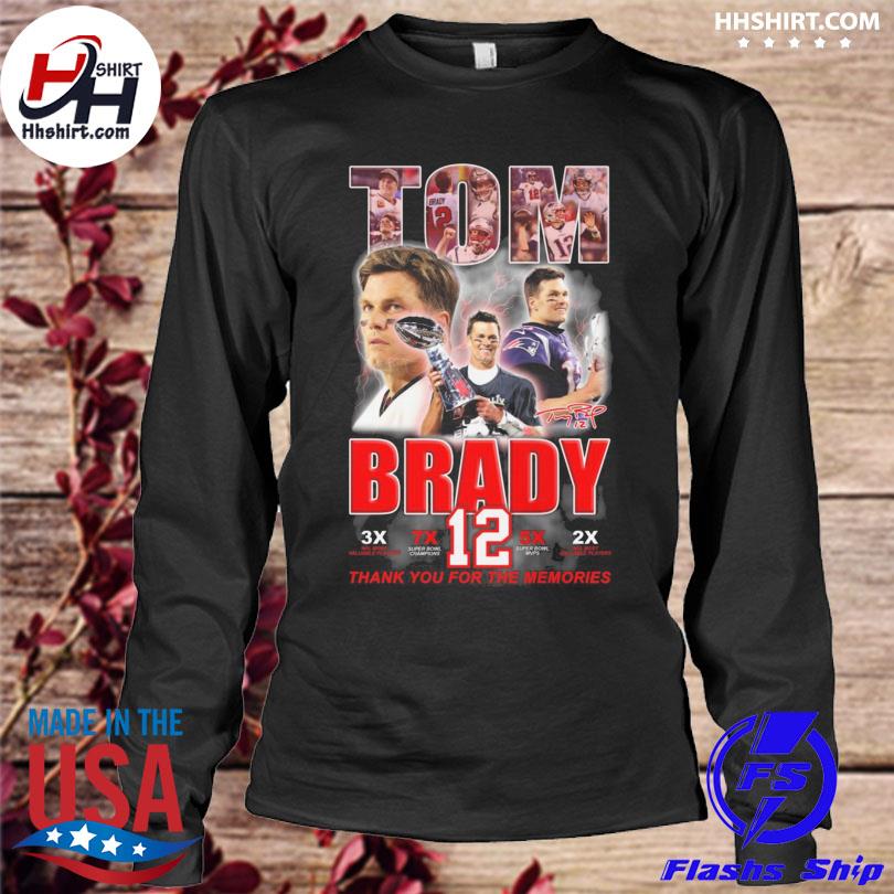 New England Patriots Tom Brady thank you for the memories signature shirt,  hoodie, longsleeve tee, sweater