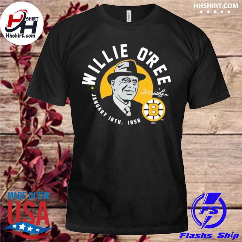 Willie O'ree January 18th 1958 signature shirt