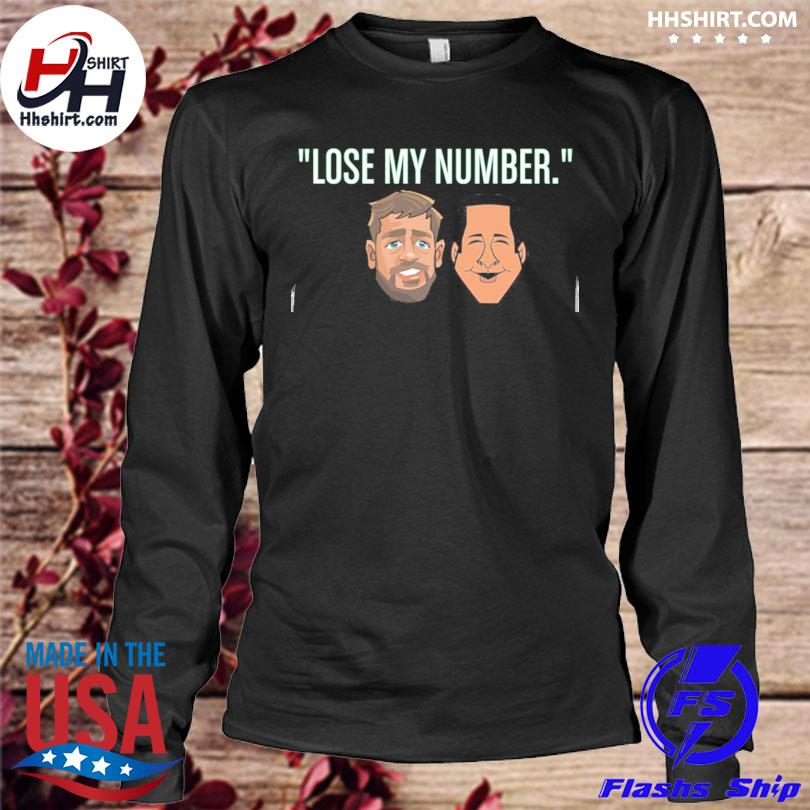 Adam Schefter Aaron Rodgers lose my number shirt, hoodie, longsleeve tee,  sweater