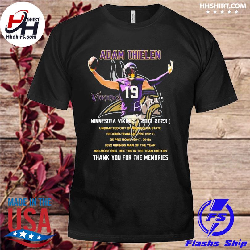 Official adam Thielen Minnesota Vikings 2013-2023 thank you for