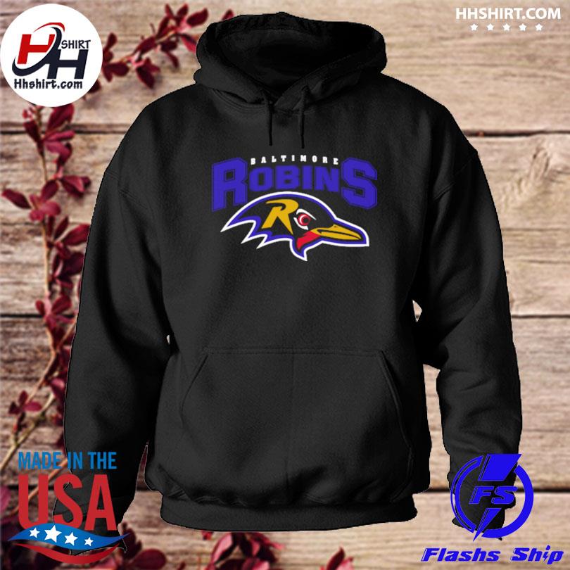 Baltimore robins ravens merchandise nfl parody football shirt, hoodie,  longsleeve tee, sweater