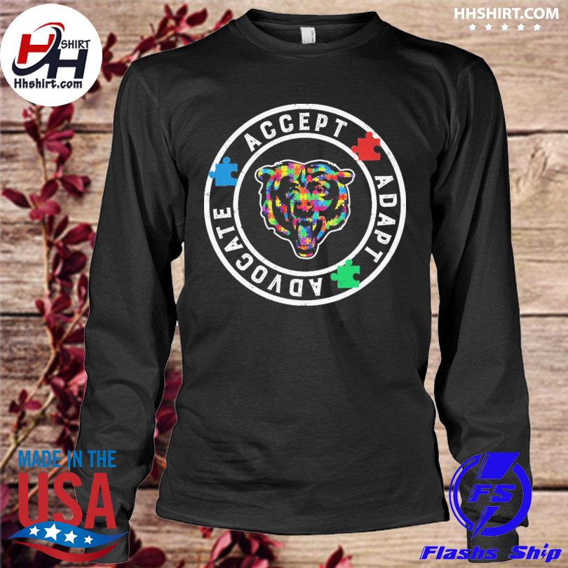 Chicago Bears accept adapt advocate autism awareness 2023 shirt, hoodie,  sweater, long sleeve and tank top