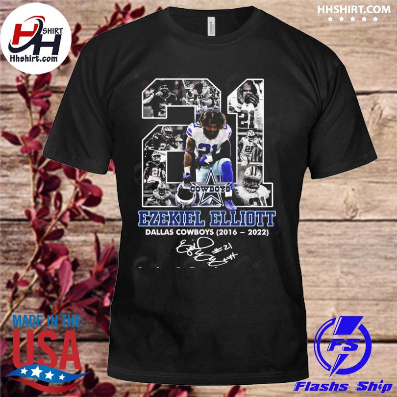 Ezekiel Elliott and Jesus Signature Cowboys Gifts For Him Shirt in