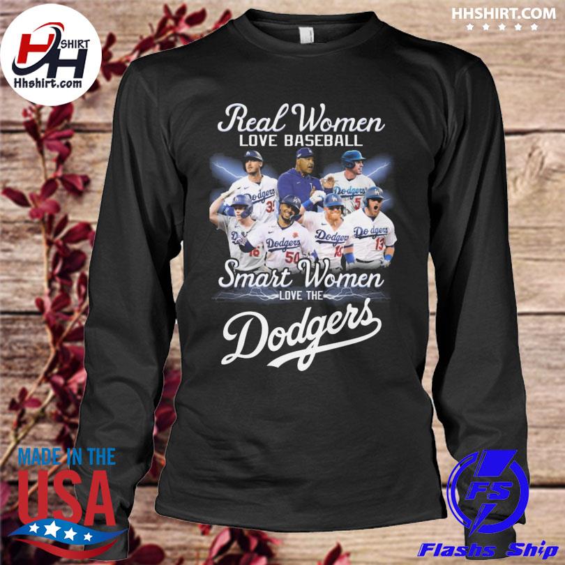 Real Women Love Baseball Smart Women Love The Dodgers 2023 Heart