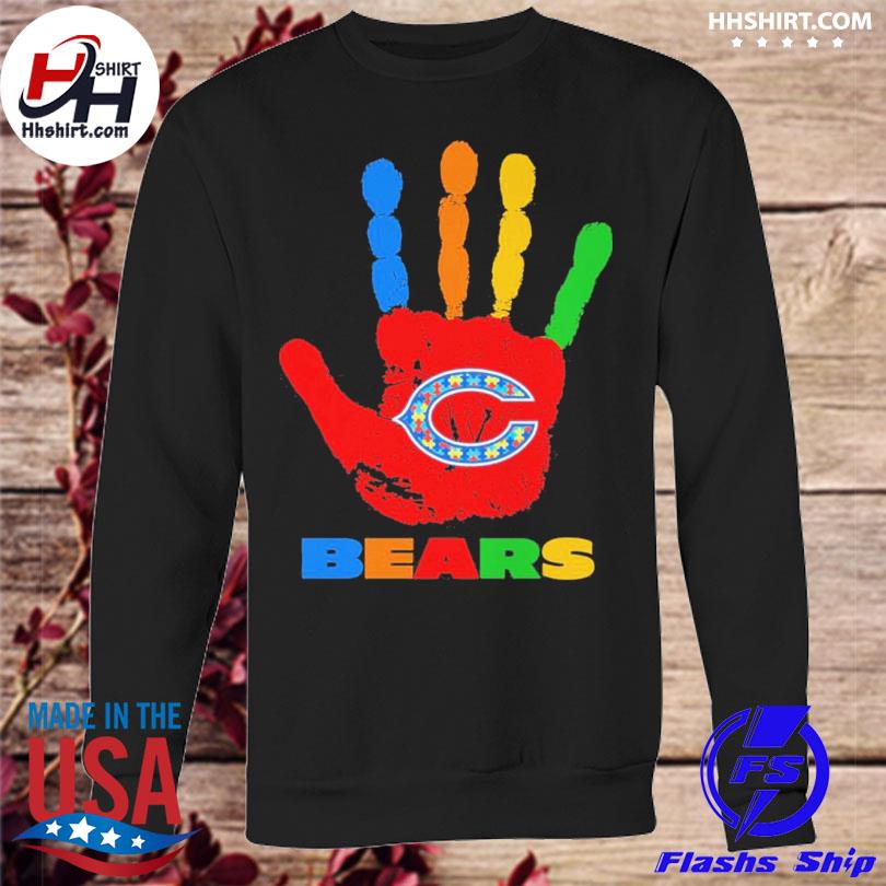 Hand Chicago Bears autism 2023 shirt, hoodie, longsleeve, sweatshirt,  v-neck tee