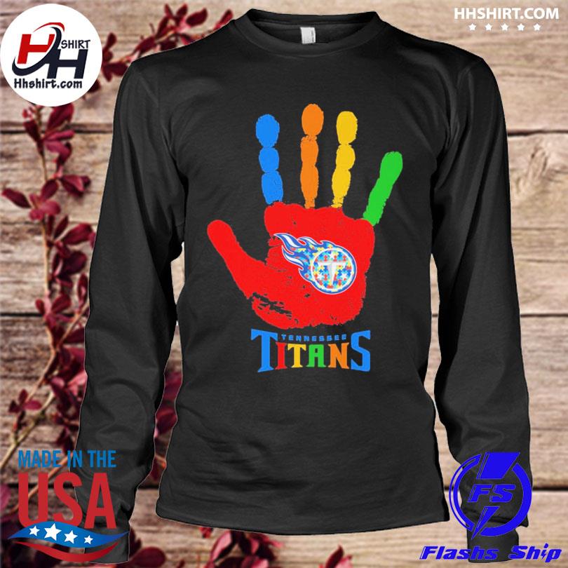 Tennessee Titans NFL Special Fearless Against Autism Hands Design Hoodie T  Shirt - Growkoc