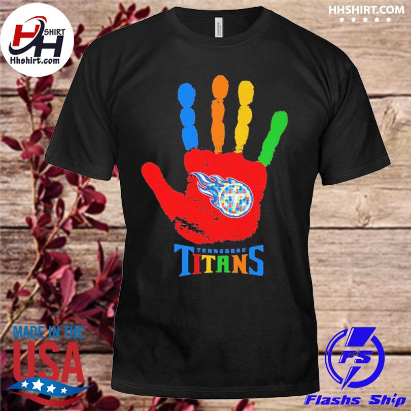 Tennessee Titans NFL Special Fearless Against Autism Hands Design Hoodie T  Shirt - Growkoc